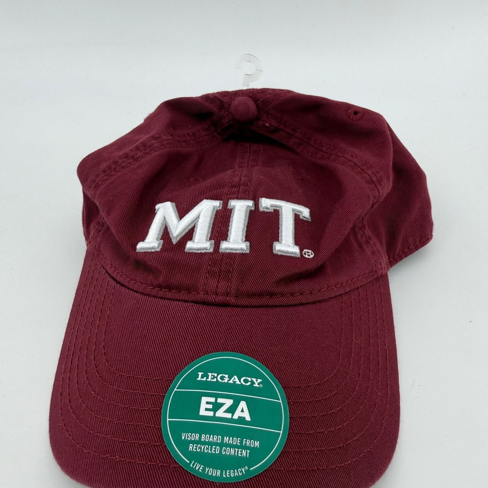 Legacy MIT Relaxed Twill Hat Burgundy Adjustable EZA Baseball Cap NEW